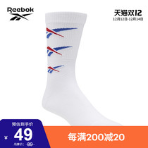 (Double 12 snap up) Reebok Reebok official men and women with FP7946LOGO breathable mid-tube socks