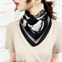 Small Fang Towel Scarves Woman Spring Autumn Hair with a new scarf Neck Neck South Korea Decoration Scarves Woman 100 hitch Hostess Scarves women