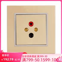 TJ TJ space-based switch Deqi 86 Type one sound audio socket Pearl silver coffee gold customized