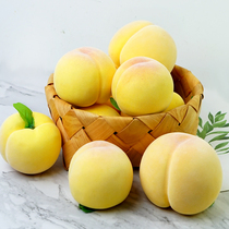 Simulation yellow peach fake peach fairy peach fruit model fruit shop decoration decoration teaching aids props toy decoration vegetables