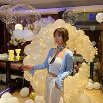 LED lights flashing lights long string lights starry lights decorative heart-shaped balloons White warm lights 10 30 50 meters