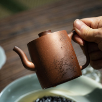 Purple Sand Teapot Tea pot Authentic Yixing slope mud small Purple Sand teapot Tea set Black Tea Puer special ring button single pot