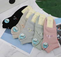 Caesar Golf 100 Cotton Women Socks Low Helps Boat Socks Pure Cotton Casual Suction sweat Breathable Invisible Girls Socks 8810