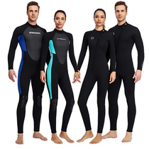Winter 3MM one-piece diving suit warm and cold-proof swimming suit for couples surfing jellyfish rowing snorkeling wet suit