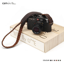 camin camera braces micro single braided hanging with digital retro hanging rope single anti-Leica Fuji cow leather shoulder strap