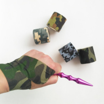 Bionic fans fabric color cotton camping outdoor cloth-based tape forest bush hunting camouflage hidden bandage back glue sale