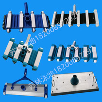 Swimming pool suction pool head 19 inch aluminum alloy suction head with brush Stainless steel suction cup suction machine suction head drag plate