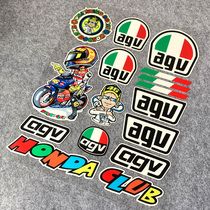 Motorcycle electric car body stickers Tide brand AGV stickers 46 Rossi 93 Marquis motorcycle decal reflective stickers