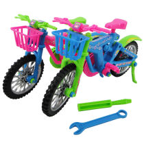 Removable set parquet loading screw nuts combined hands-on children Puzzle Dismantling Bike Toy single price