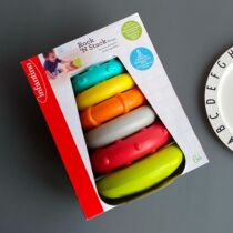 American infantino baby Tino baby stacked music educational toys baby rainbow tower laminated ferrule