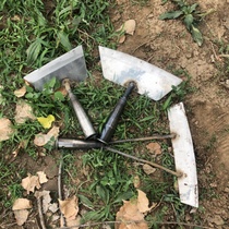 Stainless steel hoe weeding Special household weeding tools flower hoe pushing grass hoe knife agricultural weeding artifact