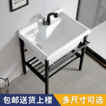 Ceramic laundry sink Without washboard One-piece deepened laundry sink Stainless steel laundry basin Balcony large pool