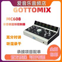 Gottomix MC608 Studio monitor controller with intercom support Listening wet recording dry bigknob