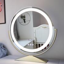 European beauty makeup light smart mirror cosmetic mirror desktop LED light desktop large vanity mirror with light female Net Red