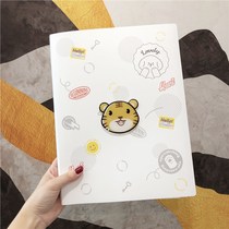 Tiger baby pregnancy test collection a4a5 loose-leaf examination report list cute pregnant mother pregnancy information book file bag
