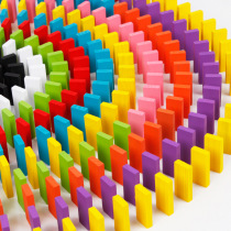 Buy one get ten kindergarten domino large size 120 pieces 10 color childrens early education wooden educational toys