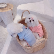 Dog autumn and winter clothes pet sweater tb three-color cardigan marzis than bear Teddy small dog cat winter dress