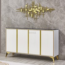  Foyer entrance cabinet rock board simple modern light luxury style living room wall decoration cabinet multi-purpose entrance shoe cabinet storage