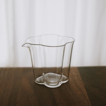 Glutinous rice porcelain) glass Chinese style auspicious cloud Glass Road Cup Tea Sea transparent heat-resistant