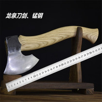 Dragon Springs Chop Axe Hand Forged and Butcher Pork Feet Chop Chop Chop Chop Chop Bone Splitting Wood Fire Wood Special Knife Carbon Steel Blacksmith