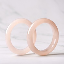 Xinjiang Hetian jade bracelet White Jade sheep fat jade noble concubine Jasper jade bracelet thin girl Wangfu true jade bracelet