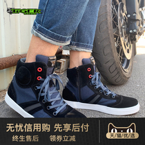 Hong Kong Tiger Motorcycle Riding Anti-fall Shoes Mens Spring Summer Locomotive City Leisure Racing Shoes Knight Equipment