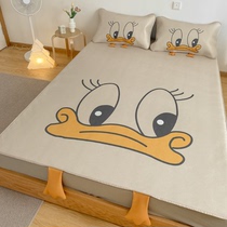 ins ice cold mat bed hat three sets children cartoon lovely summer cool and washable folding 1 8 1 5m