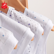 Summer womens middle-aged cotton undershirt loose old underwear sleeveless short-sleeved shirt Mom cotton vest base