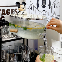 Refrigerator cold water barrel with tap Domestic large capacity high temperature resistant ice town drinks barrel Brew Barrel Cool Water Pot Cold Water Pot