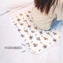 ins adult aunt pad dormitory menstrual pad female cotton washable menstrual period leak-proof urine mattress baby pad