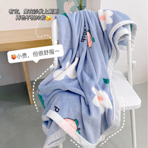 Blanket single quilt dormitory bed spring and autumn summer coral velvet office nap flannel thin cover blanket small