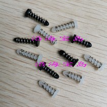 Black and white glue nail 13 17 6 hexagonal spring rivet nylon buckle plastic radiating rivet 3mm mounting hole