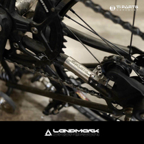 TI PARTS BROMPTON titanium alloy rear lower fork protection patch folding anti scratch cloth Special