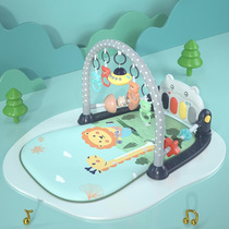 Baby 0-8 months baby toy foot piano three 6 one year old two infant music fitness frame pedal piano