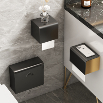Toilet tissue box rack toilet waterproof non-perforated bathroom toilet paper paper drawing paper box wall-mounted toilet paper box