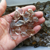 20mm per 100 grams of natural tea crystal gravel natural smoky quartz cha jing gravel