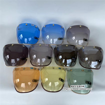Spot Taiwan Feture Harley retro three-button motorcycle helmet universal bubble lens can be flipped