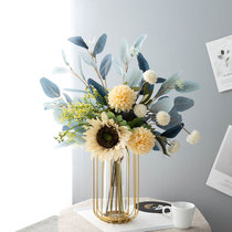 Gold high-end simulation flower fake flower decoration living room table surface flower arrangement flower home flower arrangement decoration floral decoration