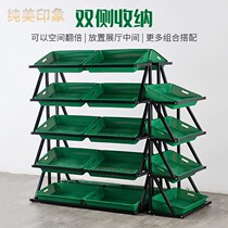Fruit and vegetable shelf display stand supermarket fruit shelf creative multi-storey fruit shop commercial fresh fruit and vegetable shelf