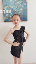 Sheng Jia Dance Suit Starry Sky Lotus Leaf lace with harness Beauty back Liandress