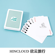 Xinyun travel card creative poker Mini Waterproof Gold poker custom magic large card Entertainment board game