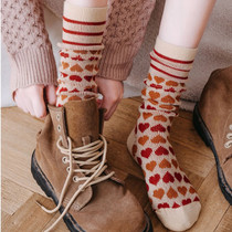 Stockings children autumn and winter calf socks cotton socks ins tide Joker high tube Korean Japanese cute pile socks