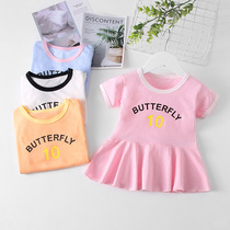  2021 summer new girl dress Western style baby princess skirt Korean baby small skirt casual night dress