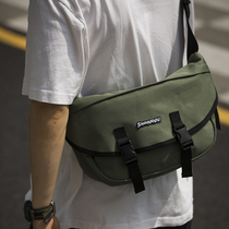 Shounenn Studio SLR camera bag Female waterproof messenger Canon Sony Micro single storage bag Male Army green