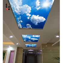 3d Art Glass Ceiling Gangway Corridor Living Room Genguan Light Transmission Glass Ceiling Partition Screen Background Wall Set