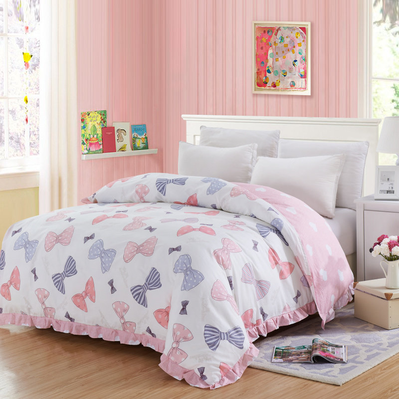 Princess wind lace set single piece cotton lotus leaf edge clearance cotton quilt 200x230 single double