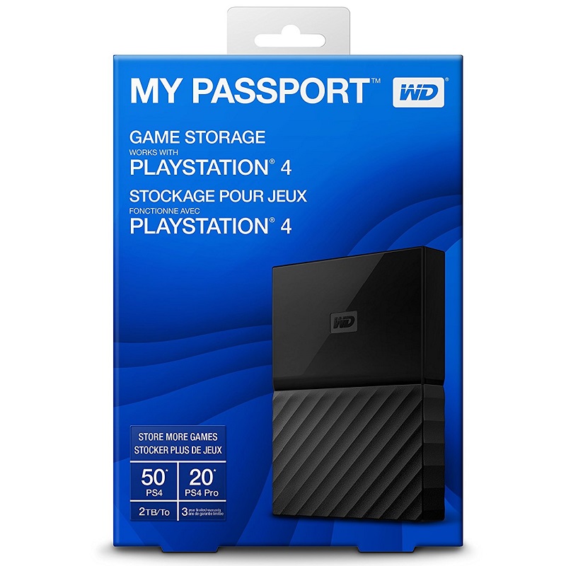 WD Western Data 2T 2TB 4T 4TB GAMING DRIVE with PS4 Game Mobile Hard Disk