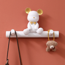Creative Violent Bear Decor Hook Entrance Doorway Key Storage Storage Rack Wall Hanging Wall Hanger