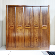 Yamu Ten Han Wujin wood wardrobe log all solid wood bedroom assembly simple modern Chinese furniture
