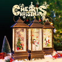 Christmas tree snowman old man Music Box crystal ball rotating music box to send girlfriends birthday gifts female layout small
